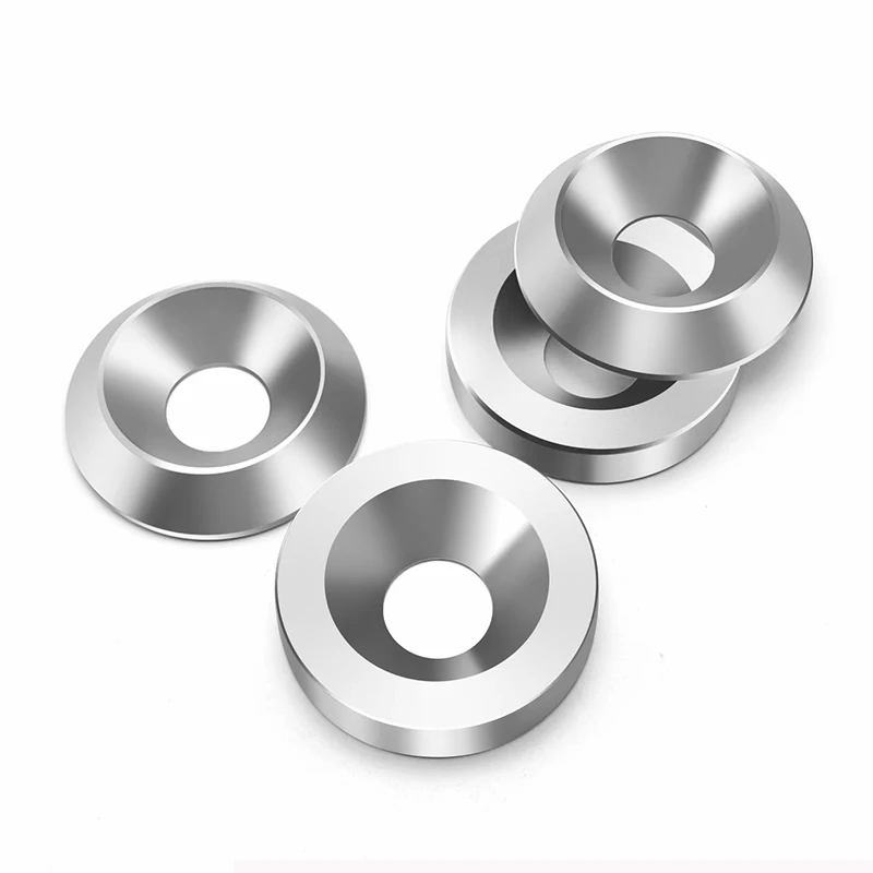 2/3/10Pcs 304 Stainless Steel Solid Cup Washers, Concave Conical Eyelet Gaskets M3 M4 M5 M6 M8 M10 Decor Hardware Accessories