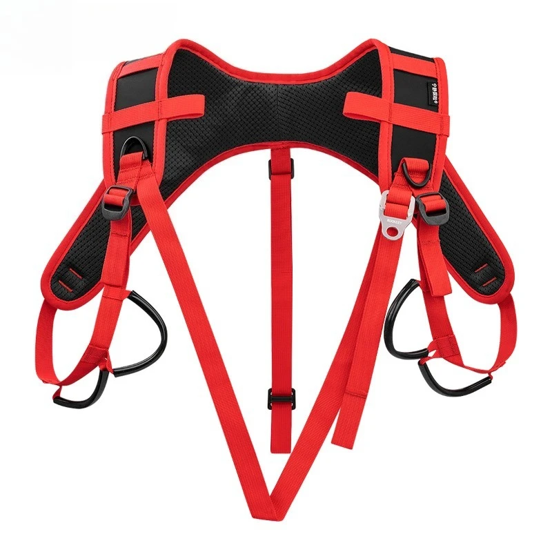 Outdoor Climbing Chest Harness Shoulder Pad SRT Vest Strap For High‑Altitude Work Caving Rope Access Equipment