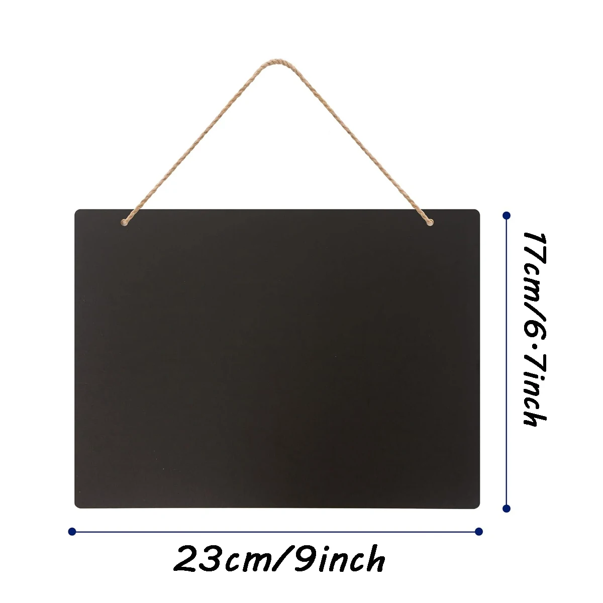 6.7x9 Inch Erasable Message Board Sign with Hanging String, Store Signs Chalkboard, Menu Chalkboard, Message Board, Bar and Spec