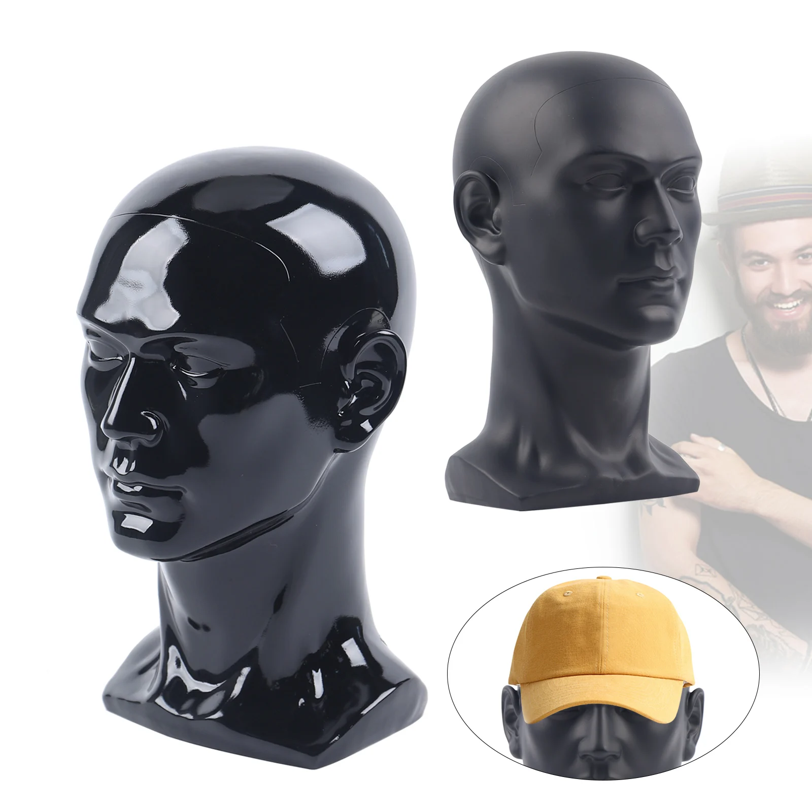 Wig Head PVC M Model head mannequin figurines Decor Head NEW 700g Shop Furnishing Head Decor Head PVC