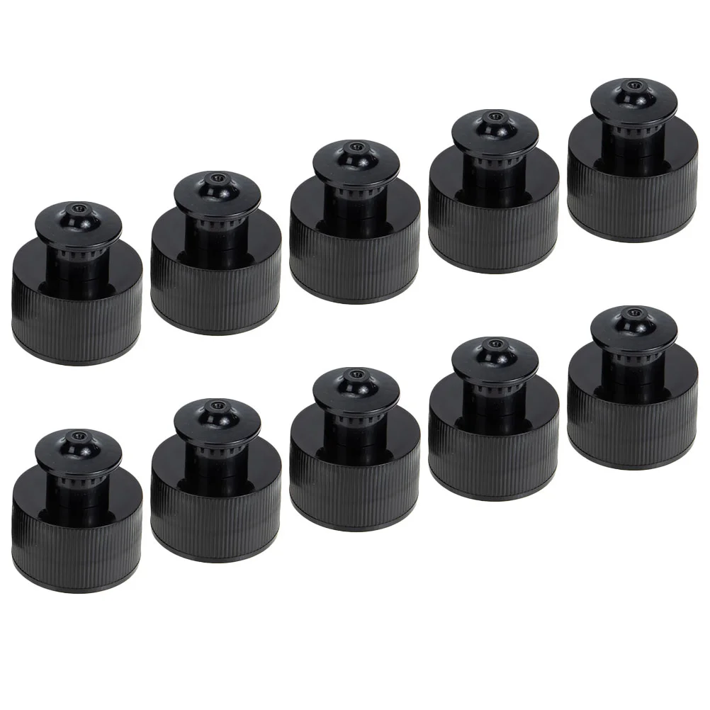 10 Pcs Plastic Push Pull Replacement Caps Telescopic For Bottles Mineral Water Tops Pe