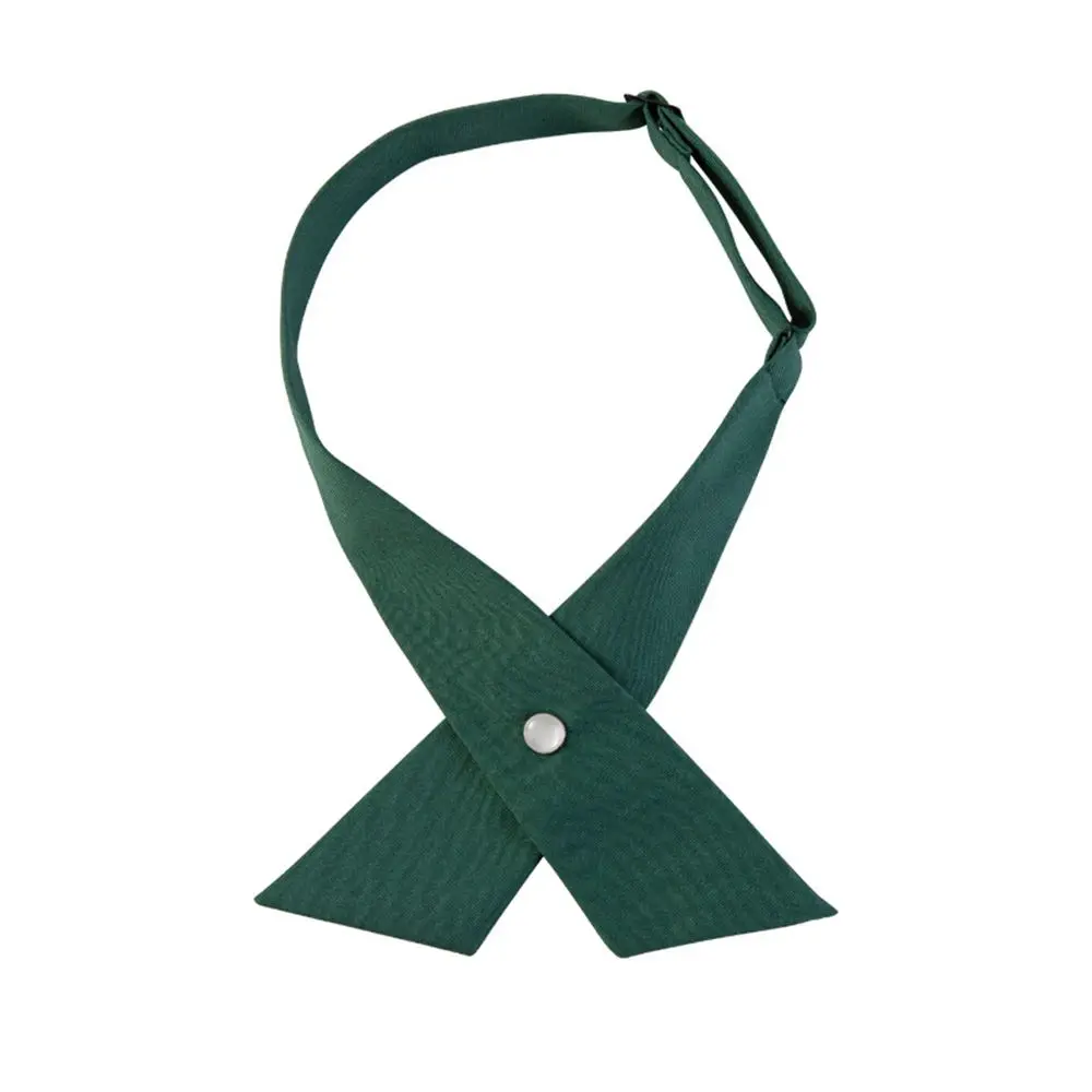 

Elegant Formal for School Costume Uniform Shirt Accessory Collar Bowtie Solid Color Neck Ties JK Bow Tie Cross Bow Tie Cravat