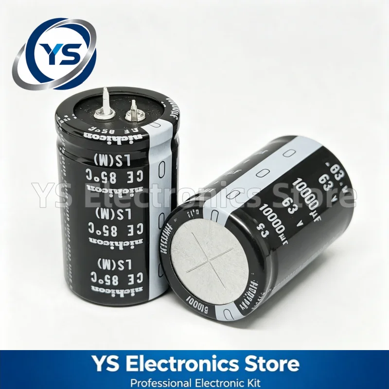 Nichicon LS Series 63V10000uF 30x50mm LLS1J103MELB 10000UF63V 63V 10000UF Aluminum Electrolytic Capacitor 20% New and Original