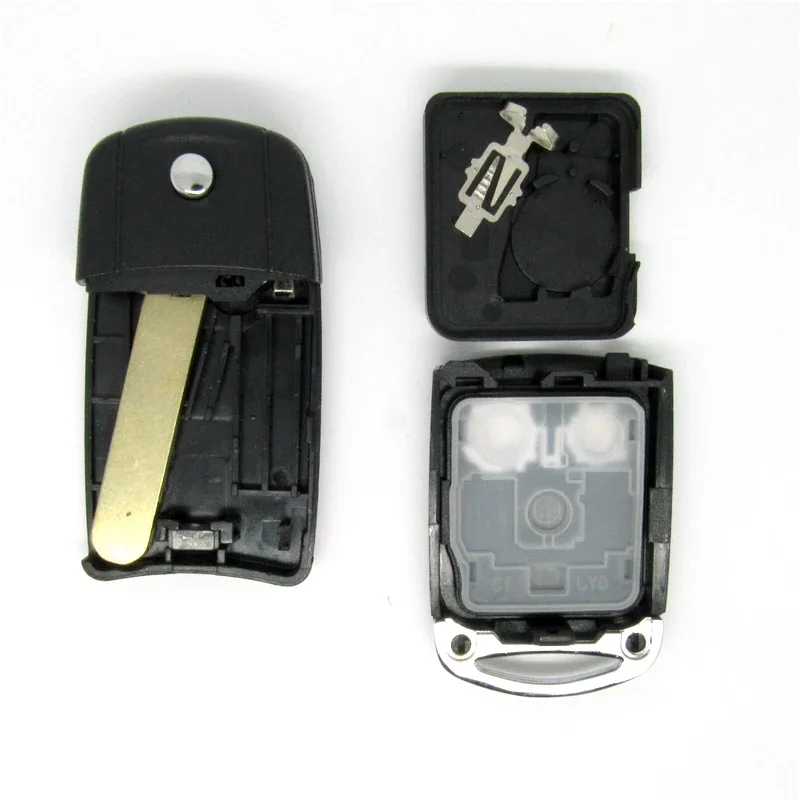 2 Button Key Case for HONDA CIVIC ACCORD JAZZ CRV HRV Folding Replacement Remote Control Key Fob Case