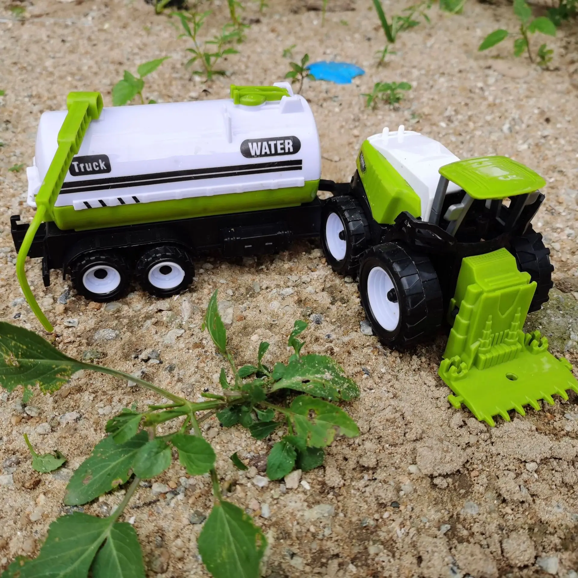 3/4Pcs Farm Truck Model Set Children\'s Large Farmer Car Inertia Agriculture Scene Collection Set Boy\'s Toy Educational Toy