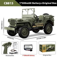 1:10 RC Crawler 2.4G 4WD Remote Control Car JJRC C8815 WILLYS JEEP Simulation Military Vehicle Car Model Toy Gift