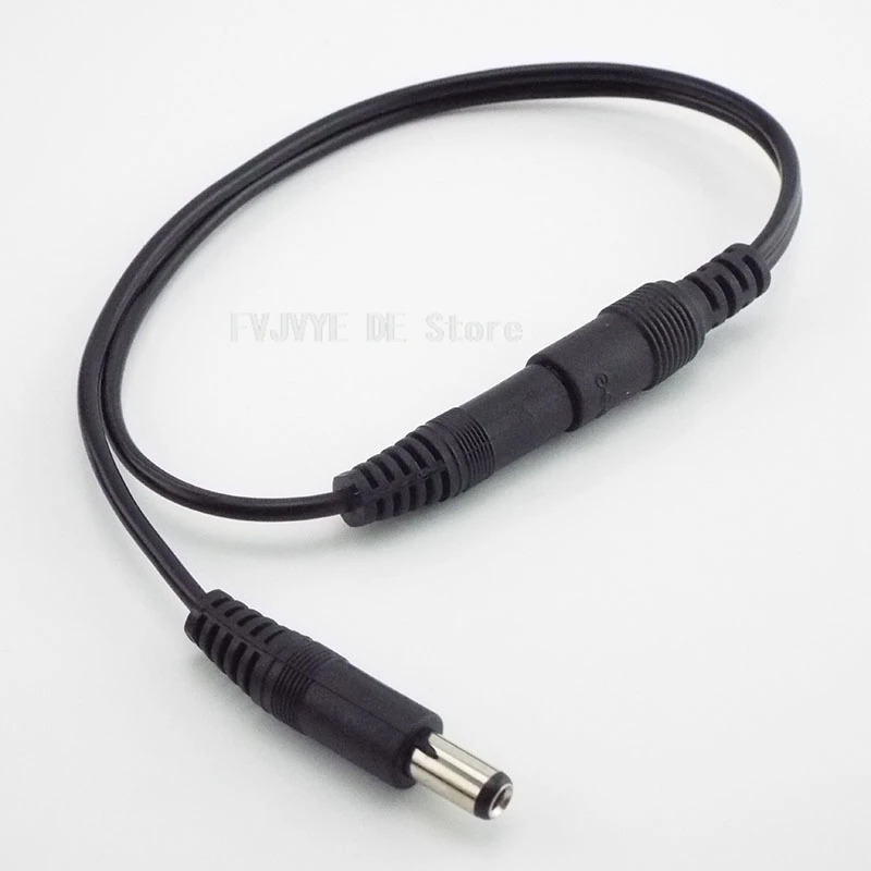 5.5mm*2.1mm 1 Female To 2 Male Connector Male To Female Plug DC Power Splitter Cable LED Strip Light Power Supply Adapter D5