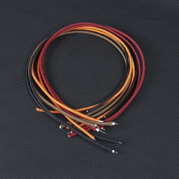 FLEOR 8PCS 1 피트 주석 도금 구리 빈티지 기타 푸시 백 와이어 브레이드 코튼 케이블 AWG22 기타 액세서리