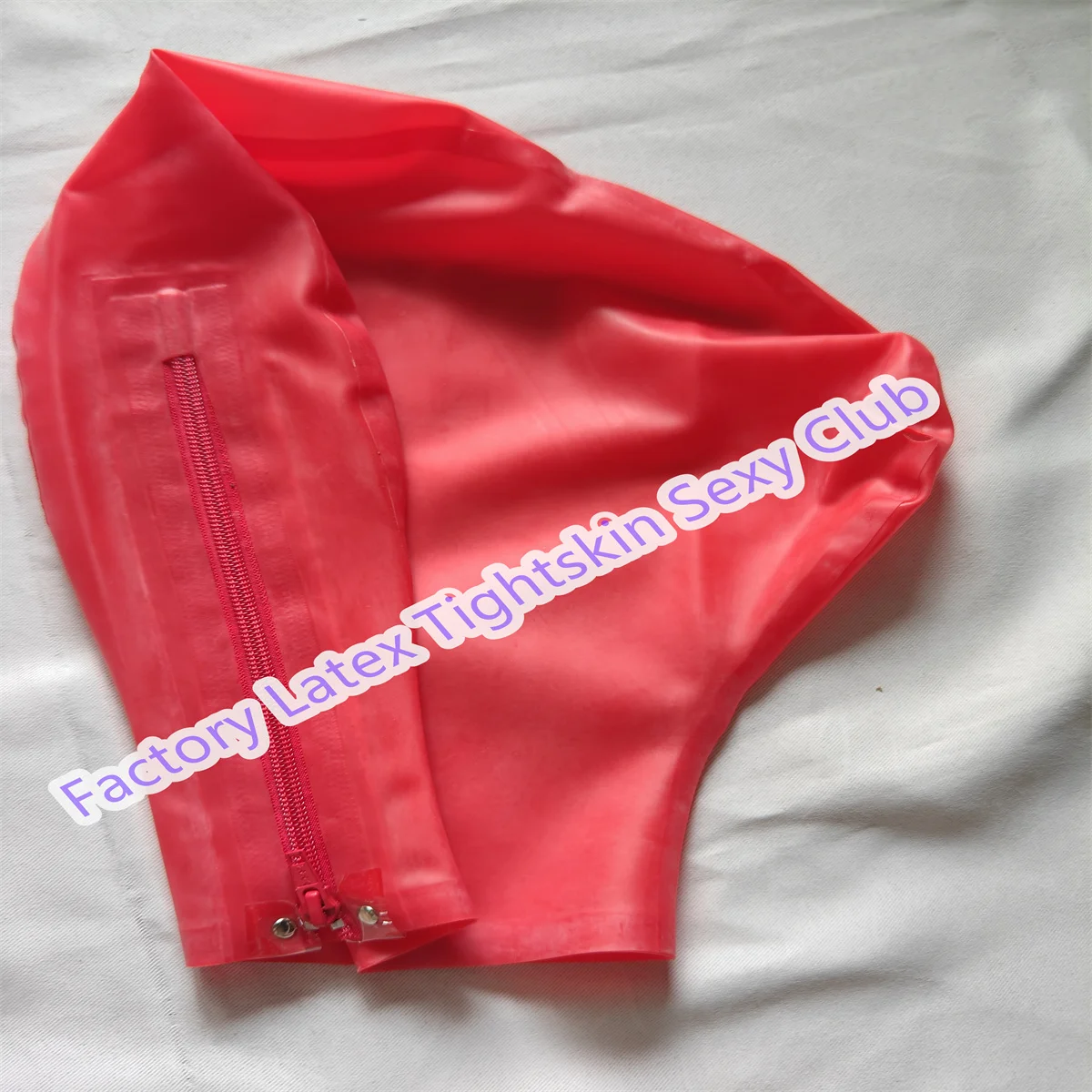 

Латексный капюшон ручной работы красного цвета для комбинезона резиновая маска косплей клубная одежда костюм на Хэллоуин