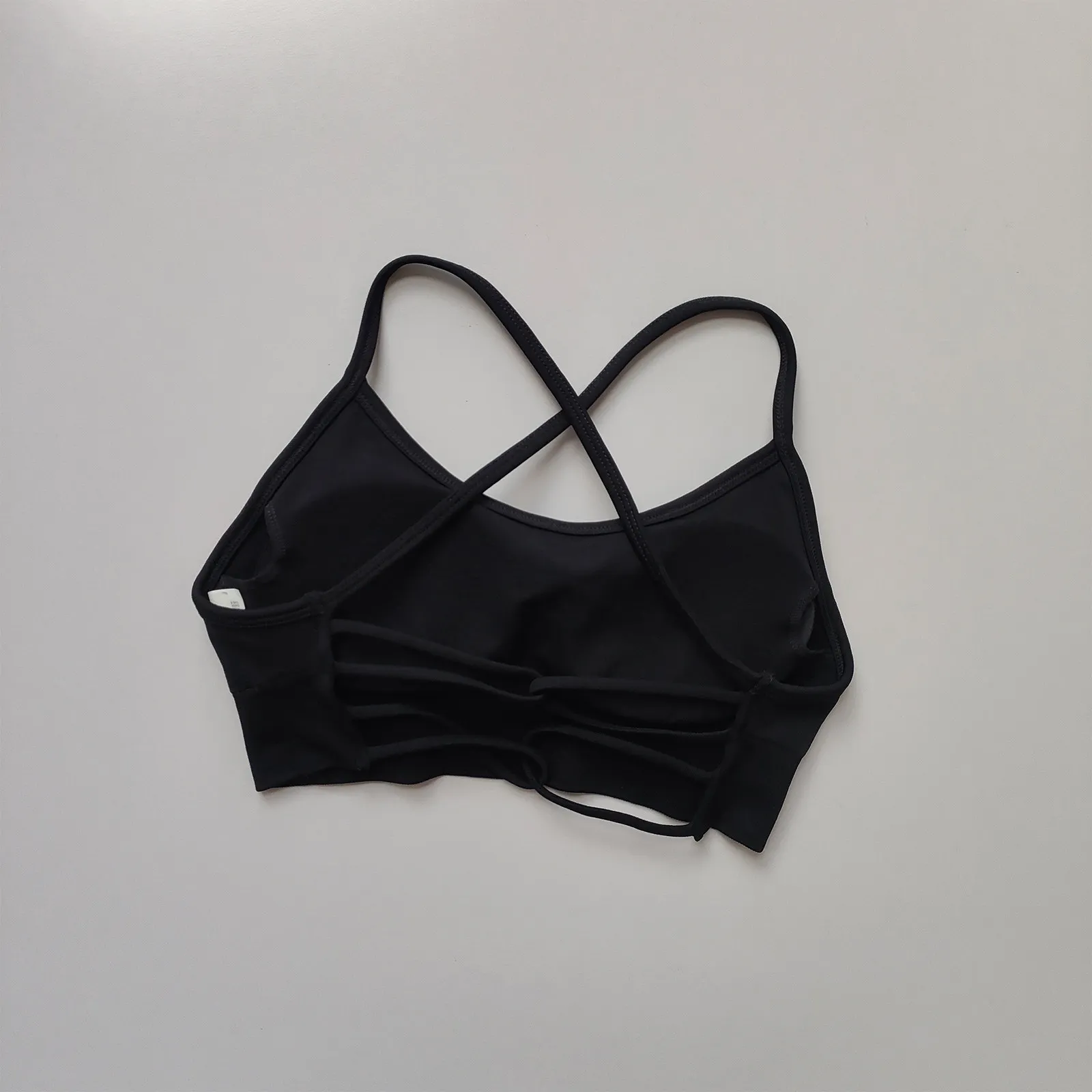 Nahtloser Yoga-Top-BH mit Brustpolster für Damen, Rückenfreies Fitness-Top, Pilates-Sport-BH, Stoßdämpfender Lauf-BH – Detail 13