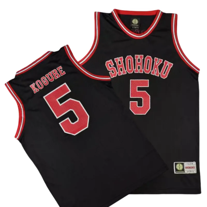 Camiseta de baloncesto de Anime Slam Dunk Shohoku #5 para hombre, uniforme de Cosplay, camisetas sin mangas