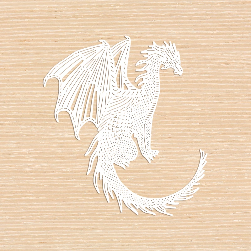 Troqueles de corte de Metal Flying Dragon para álbum de recortes DIY, troquel de corte, tarjetas de papel, artesanía decorativa en relieve, nuevo