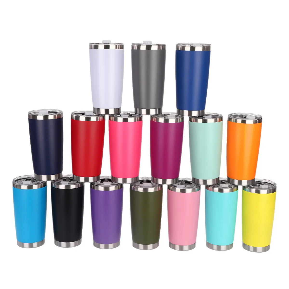 30 أوقية 20 أوقية البهلوانات أكواب السفر كوب البيرة مع أغطية القش مكنسة من الفولاذ المقاوم للصدأ عزل زجاجة ماء حراري لسيارة القهوة #1