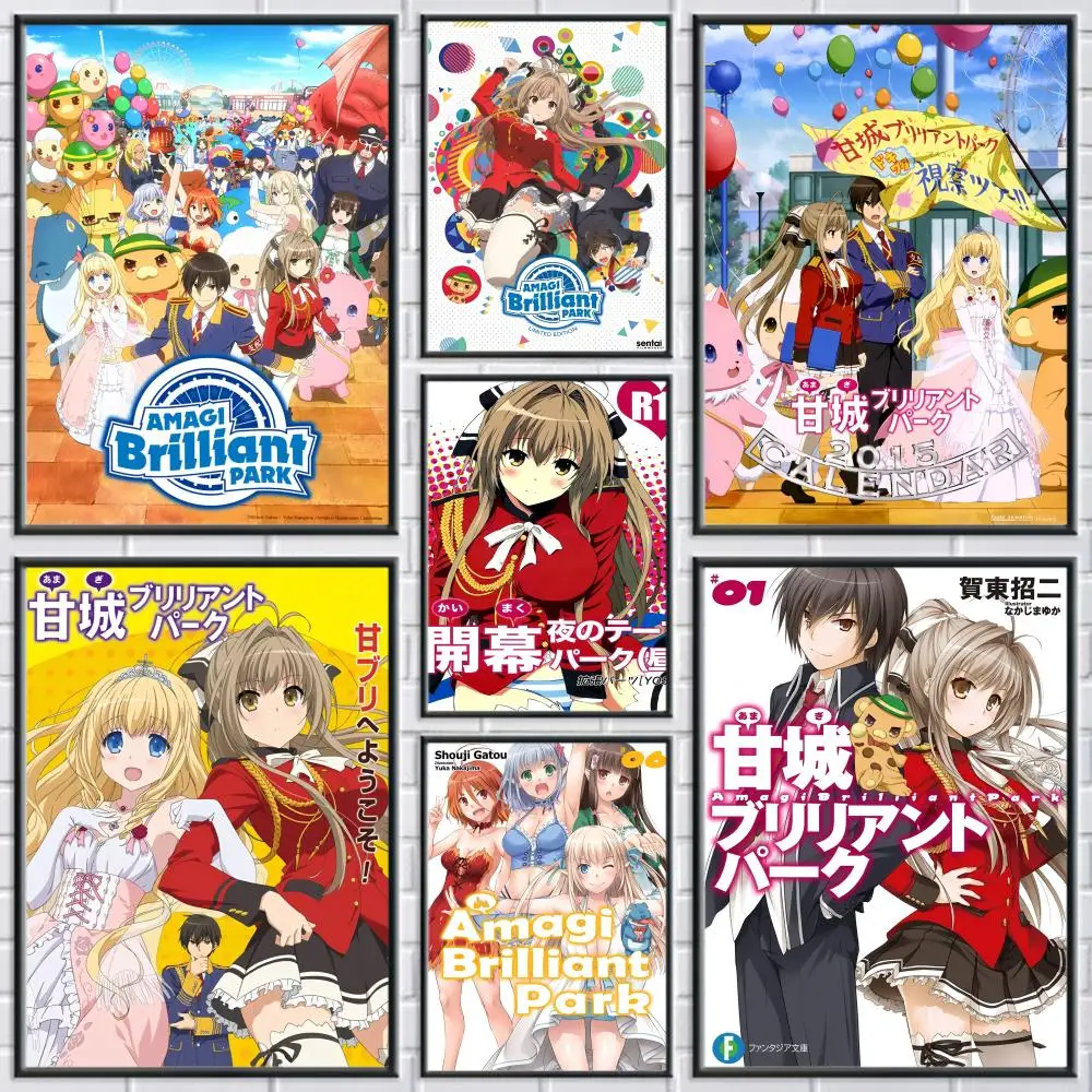 Anime Amagi B-Brilliant P-Park Sento Isuzu Poster Modern and Elegant Wall Stickers for Home Decor Living Room Dormitory Wall Art