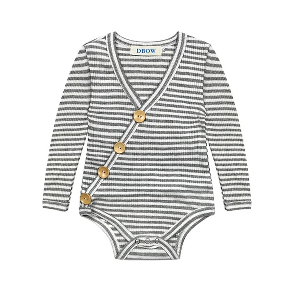 Two Pieces Clothes Boys Girls Clothes Sets Newborn Baby Boy Romper Jumpsuit Clothes Set Striped Spring Autumn