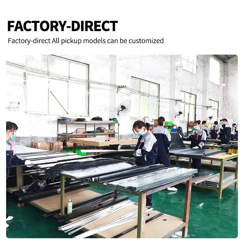 Dream Car Electric High Quality Retractable Tonneau Cover Roll Tonneau Cover For  Ranger  Navara-Locking No-Drill Roll