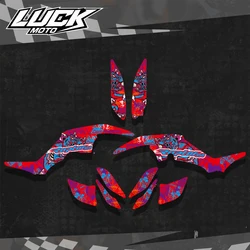 ATV Background Graphic Sticker Decals Kit For Yamaha RAPTOR 350 YFM350 Raptor 350 Motorcycle