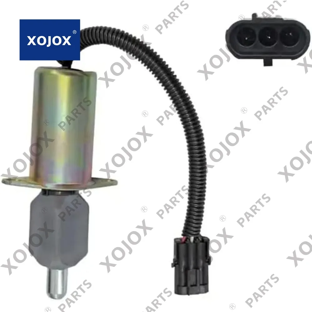 

XOJOX 3921980 3918601 P613-A42V24 J921980 24V Shut Off Solenoid for 6CT/6CTA 8.3L Engines Case Trombetta Stop Solenoid Valve Exc