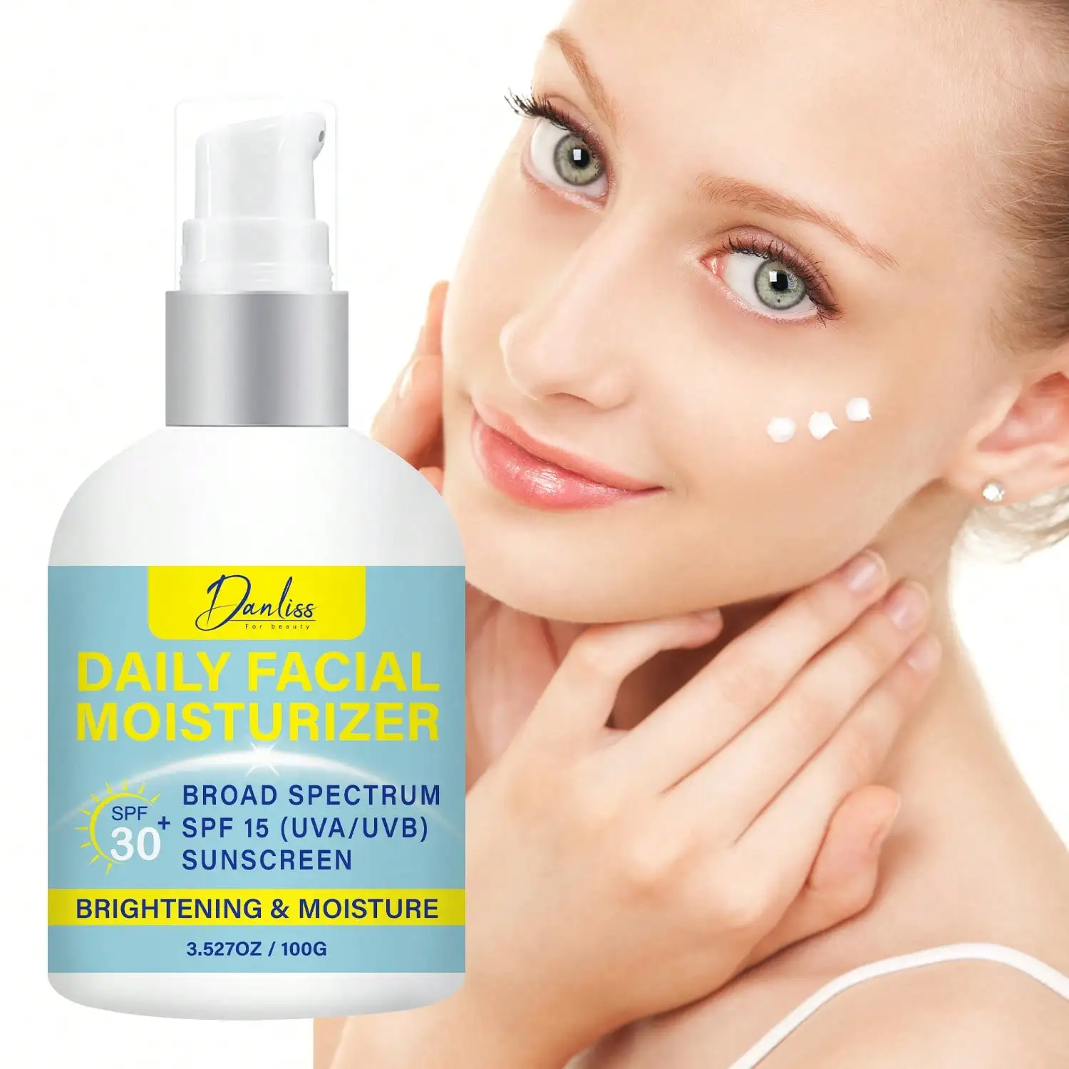 3-in-1 Facial Moisturizer with Niacinamide, Vitamin E- Illuminating Sunscreen Moisturizer that locks in moisture for soft skin