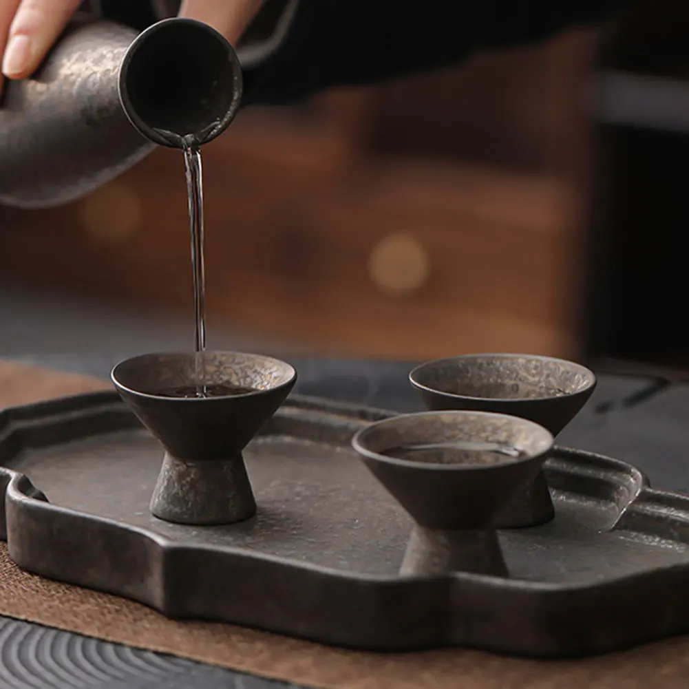 Japanese Ceramics Wine Cup Hand-made Pottery Sake Glasses For Home Kitchen