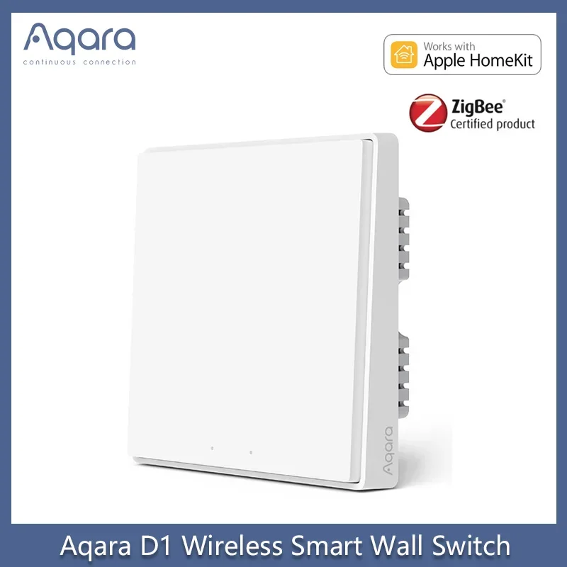 Aqara D1 Smart Switch Wireless Wall Switch Single Fire Wire Zero Fire Wire ZigBee Wireless Switch Smart Light Control For Mihome