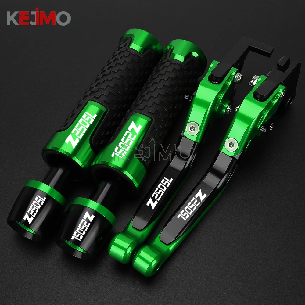 

Motorcycle Handlebar Grips Handle Ends Adjustable Brake Clutch Levers FOR Kawasaki Z250SL Z250 SL z250 2014-2021 2024 2023 2022