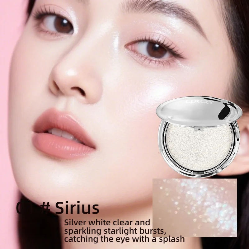 QXQY Polvo resaltador estroboscópico de diamante: brillo ultrafino y brillo intenso, brillo edifiable para rostro/cuerpo, M sin crueldad