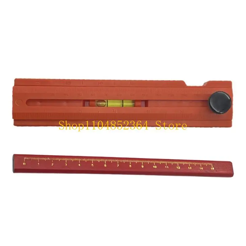 652F Woodworking Template Ruler 5 Angles Setting Positioning Scribing Protractor