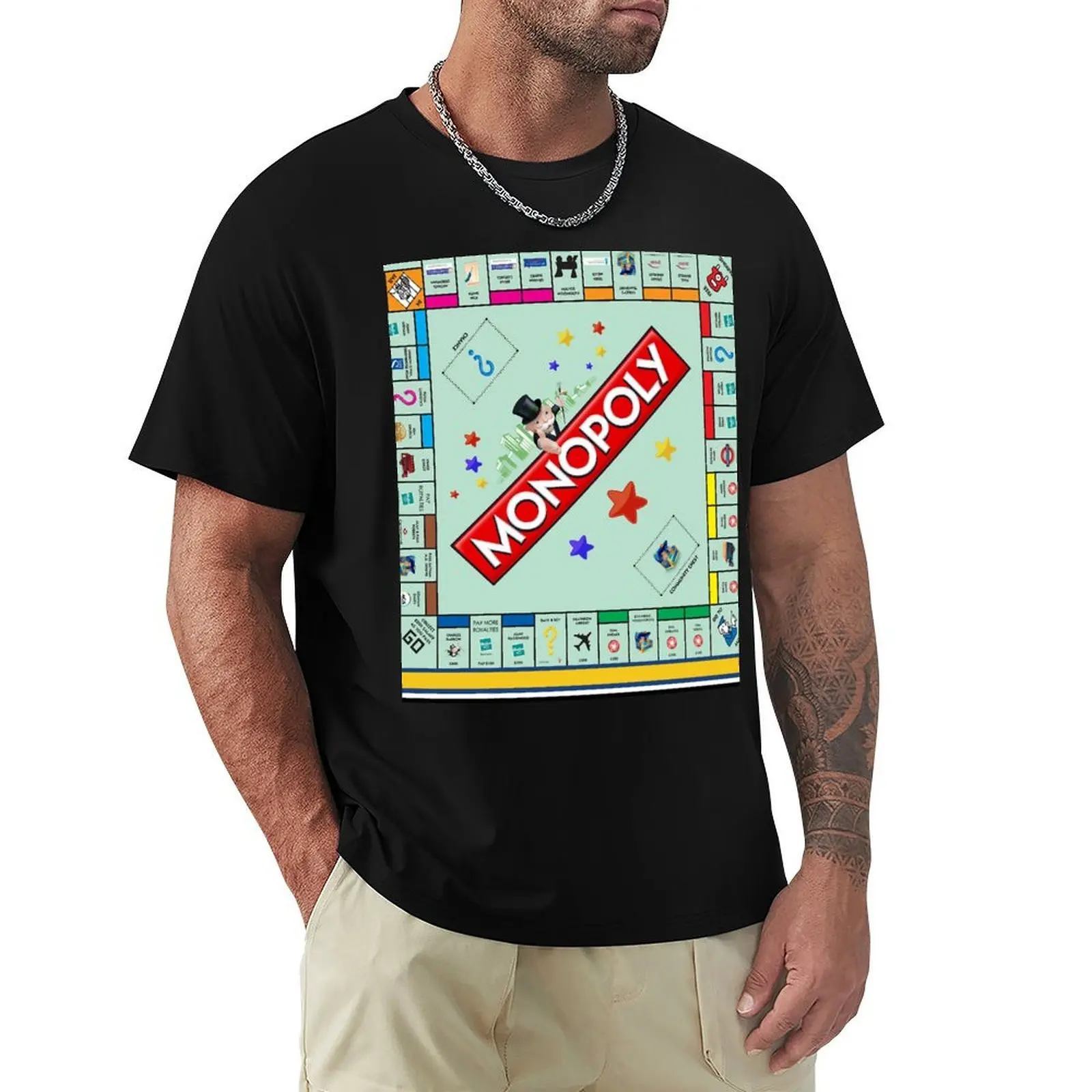 

Monopoly Board Game T-Shirt man t shirt croswit shirt man T-shirts oversize shirts graphic tee men