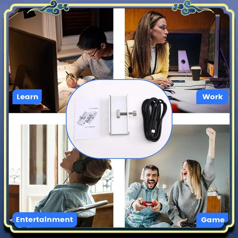 Estação de acoplamento de alumínio A86P-USB3.0 Estação de acoplamento de clipe multifuncional para WINDOWS/MAC OS