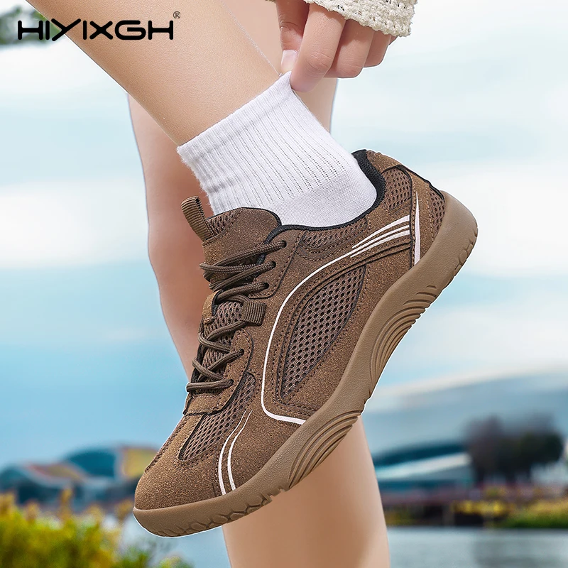2026 Spring Autumn Plus Size Wide Toe Couple Shoes Wide Last Casual Sneakers Lightweight Mesh Running Training Barefoot Shoes