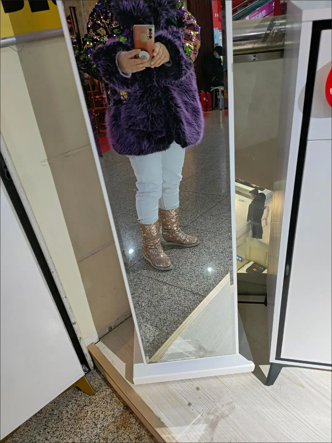 Faux Fur Coat for Women,Sequins Jacket,Covered Button Loose Long Overcoat, Thick Warm Female Clothing,New,High Quality,Winter