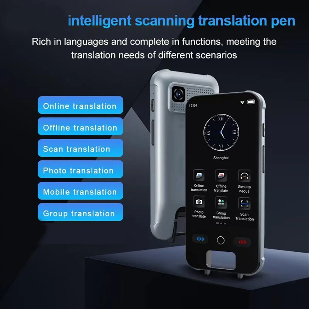B21B S25 Pro Translator Pen AI-Powered Real-Time Voice & Text Translation Supports Multiple Languages Offline Functionality