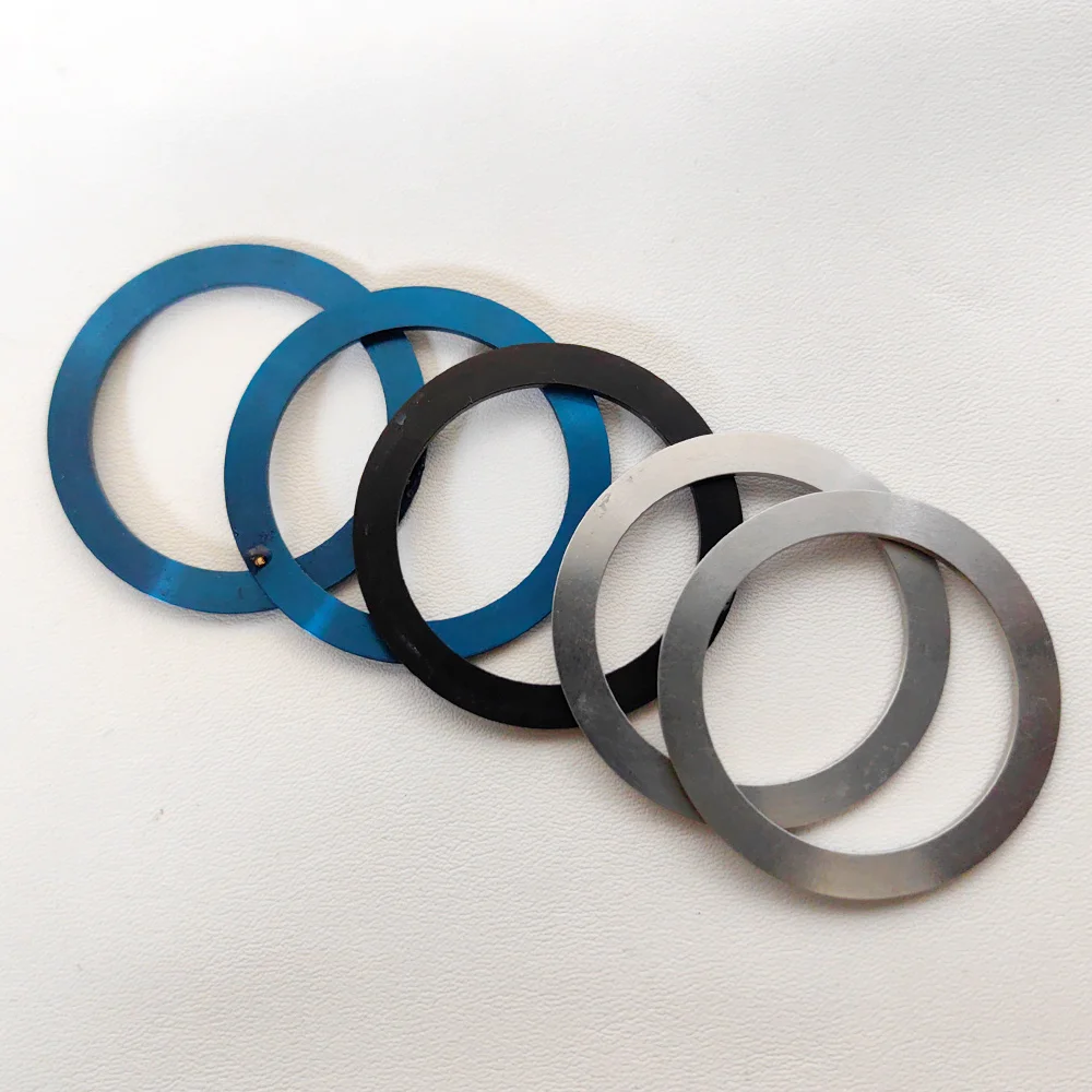 Вставка безеля для часов 41x32 мм, изогнутое кольцо безеля, подходит для корпуса часов King Samurai, вставка безеля из нержавеющей стали, запасные части для часов