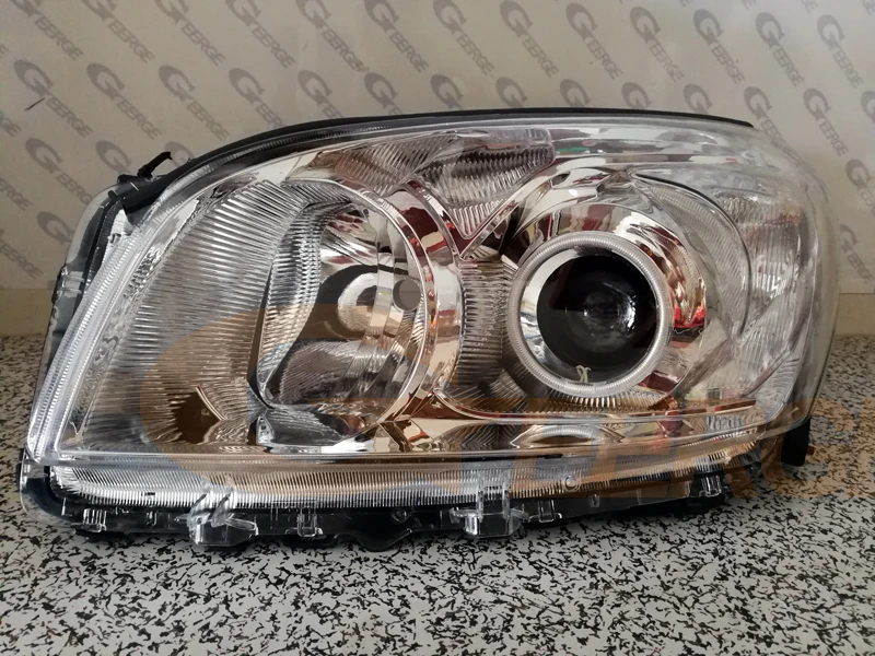 Geerge For Toyota RAV 4 RAV4 III 2009 2010 2011 2012 PROJECTOR HEADLIGHT Excellent Ultra Bright CCFL Angel Eyes Kit Halo Rings