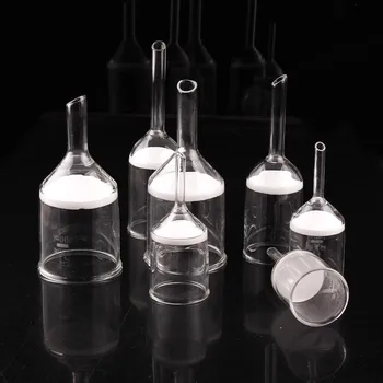 G1-4 Cam Kum Çekirdekli Huni 30 40 60 100 250 500 1000 ml Laboratuvar Asit ve Alkali Dayanıklı Dikey Erime Filtrasyon Hunisi
