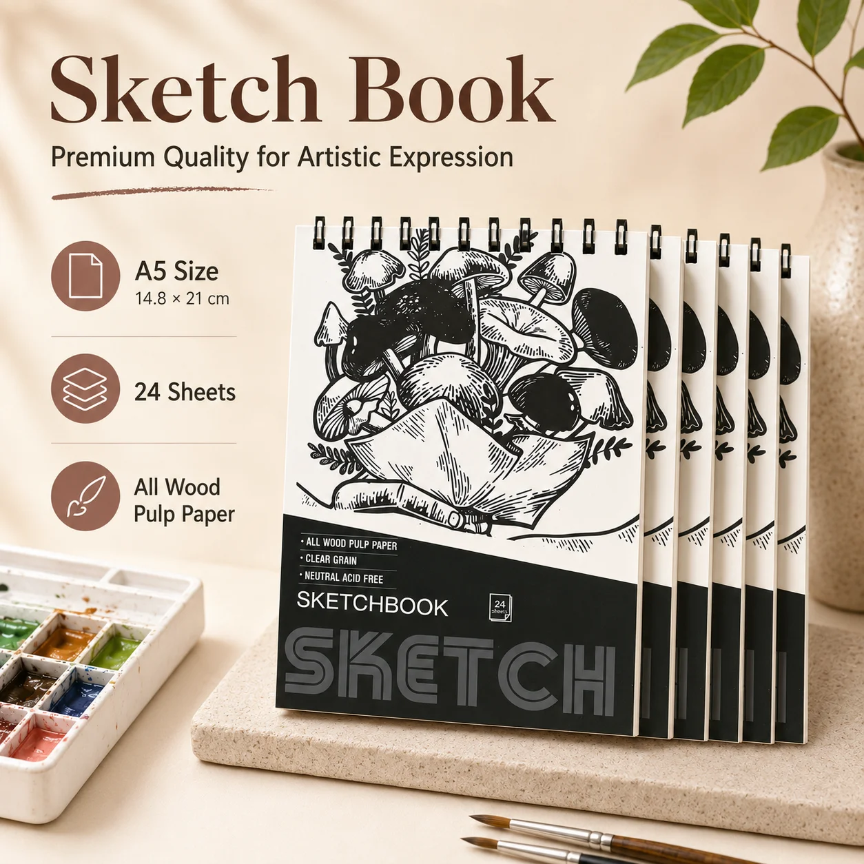 Unique Gift for Art Enthusiasts - Van Gogh Themed Sketchbook with Elegant Design - Great for Birthdays, Holidays & Special Occasions