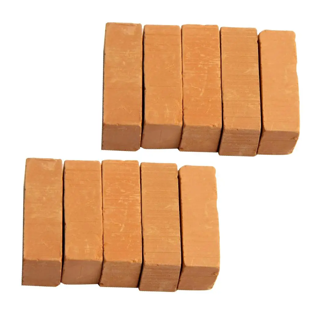 10pcs Model Brick Red for DIY Building Architecture Material 30 X 15 X 10mm