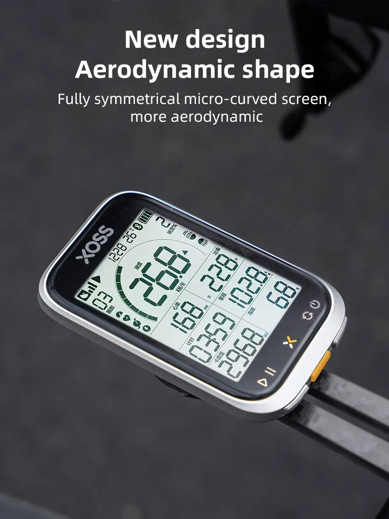 XOSS G3 G3+ Plus G+ Gen3 GPS Fahrradcomputer 2,8 Zoll Bildschirm Tachometer Fahrradtraining IP67 ANT+ Drahtloser Kilometerzähler für Rennrad MTB – Detail 2