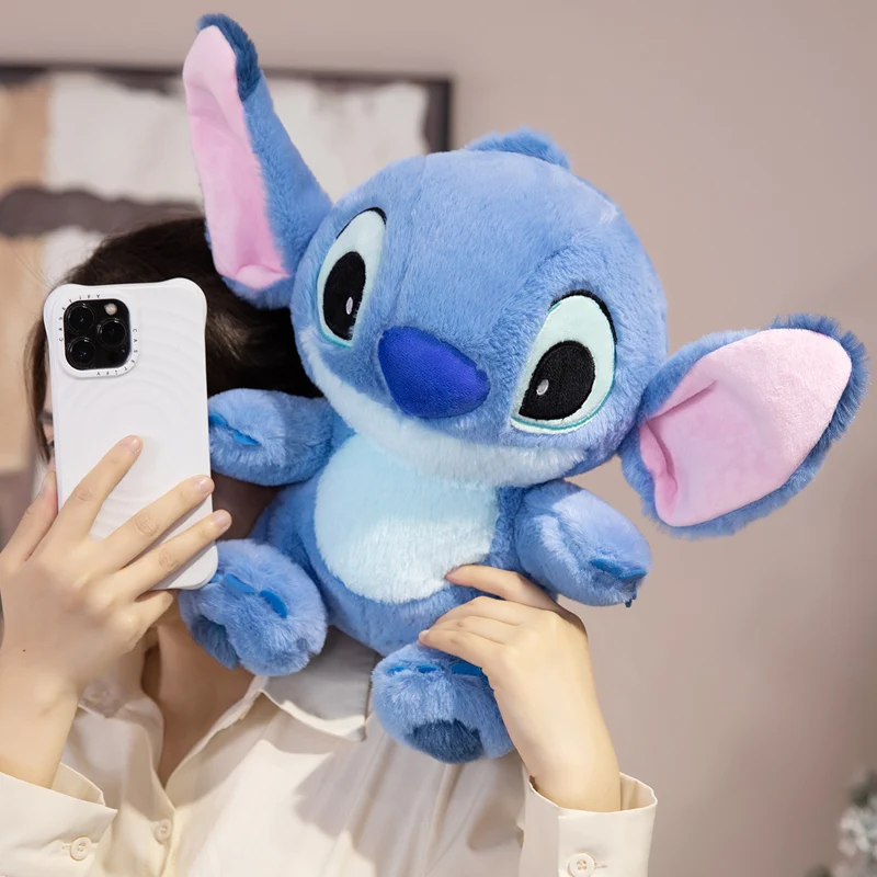 Leuke Lilo en Stitch pluche cartoon blauwe pop anime kerst speelgoed kawaii kamer decoratie mooi zacht cadeau voor kinderen vriend