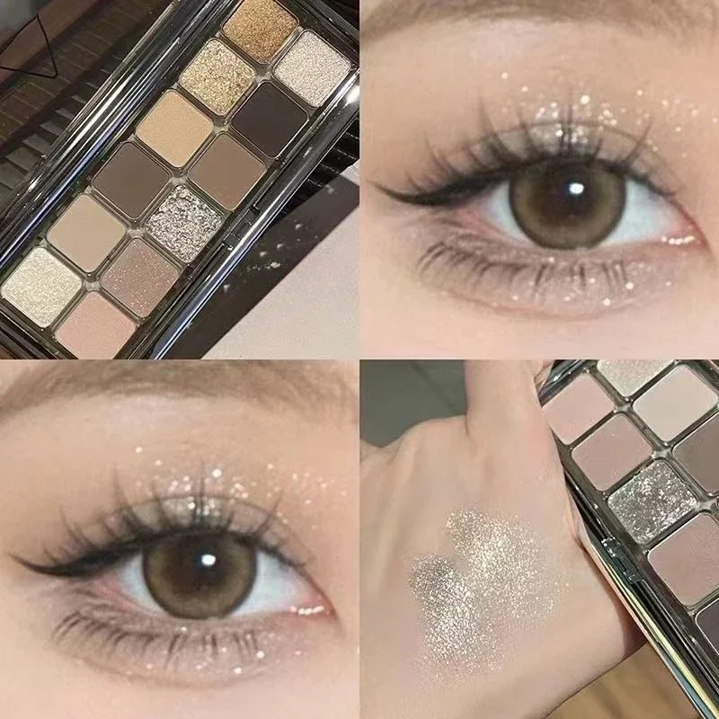 Super Flash Zement Lidschatten Palette matt kalt Tee Lidschatten profession elle Highlight Schimmer aufhellen Augen Make-up Kosmetik