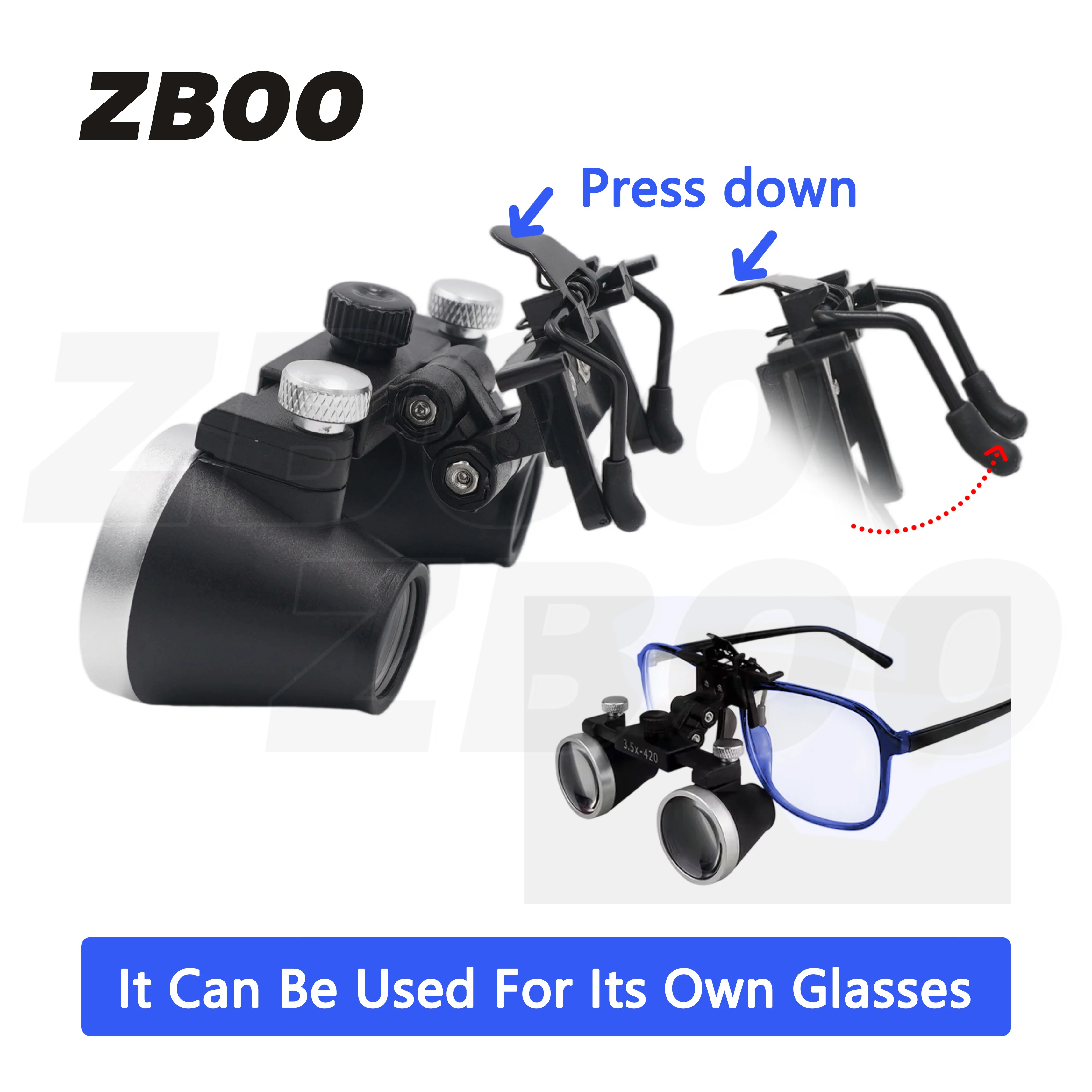 5W Headlight Belt Clip Type Headlamp with Optical Filter for Dental Loupes Lab Medical Magnifier Magnification Binocular