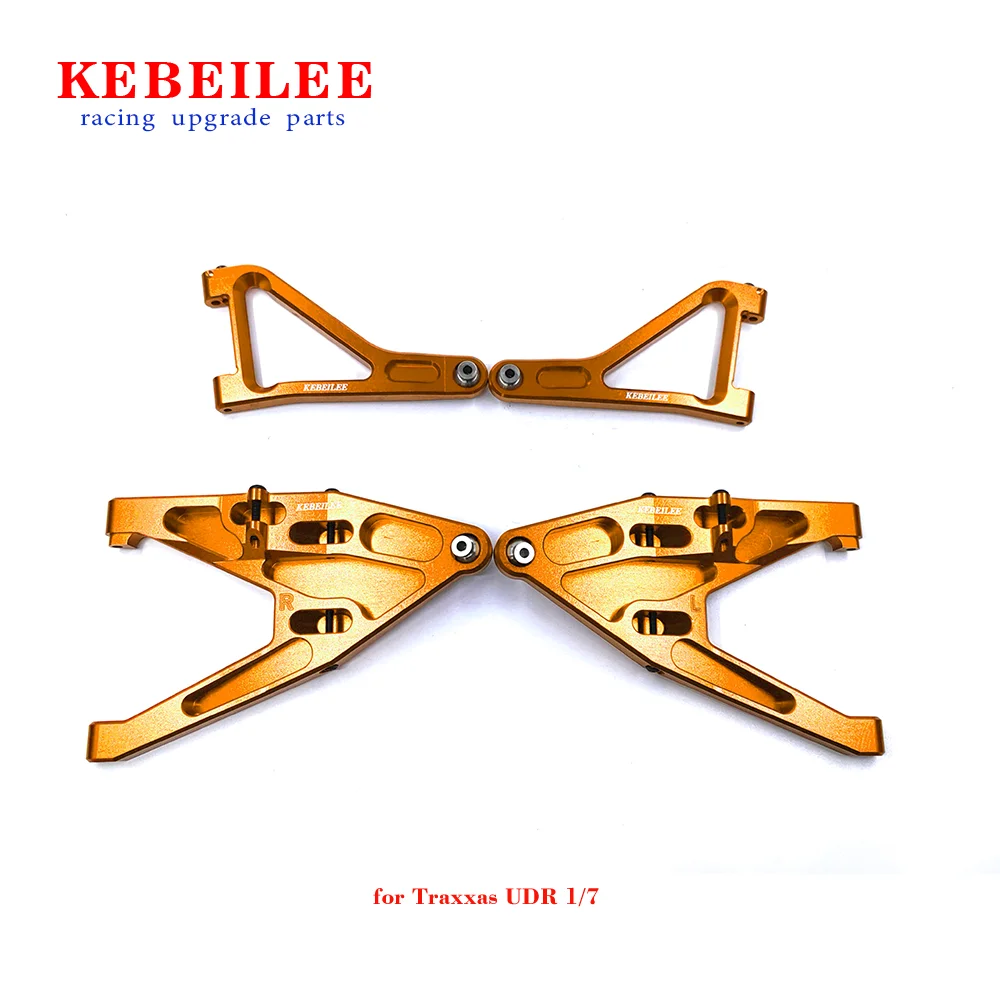 KEBEILEE CNC Aluminum7075# Suspension Upper & Lower Arms for Traxxas UDR 1/7