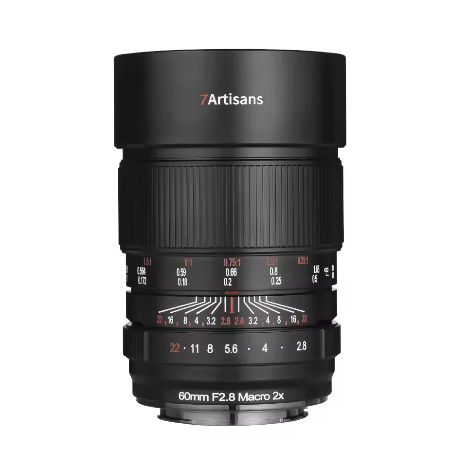 7artisans 60mm f/2.8 Macro 2x Full Frame Large Aperture Camera Prime Lens for Insect Macro Photography with Sony E-mont