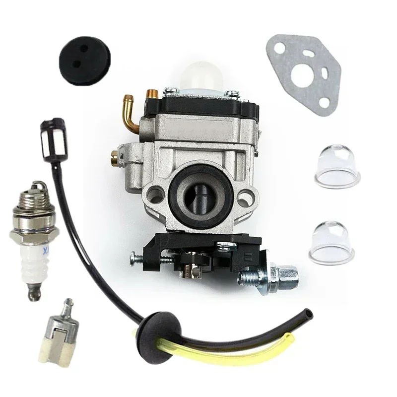 Carburetor Kits For TH23 TH26 TH34 23CC 25CC 26CC 33CC 35CC Brushcutter Spark Plug Fuel Filter Line Hose Carburetor Kit