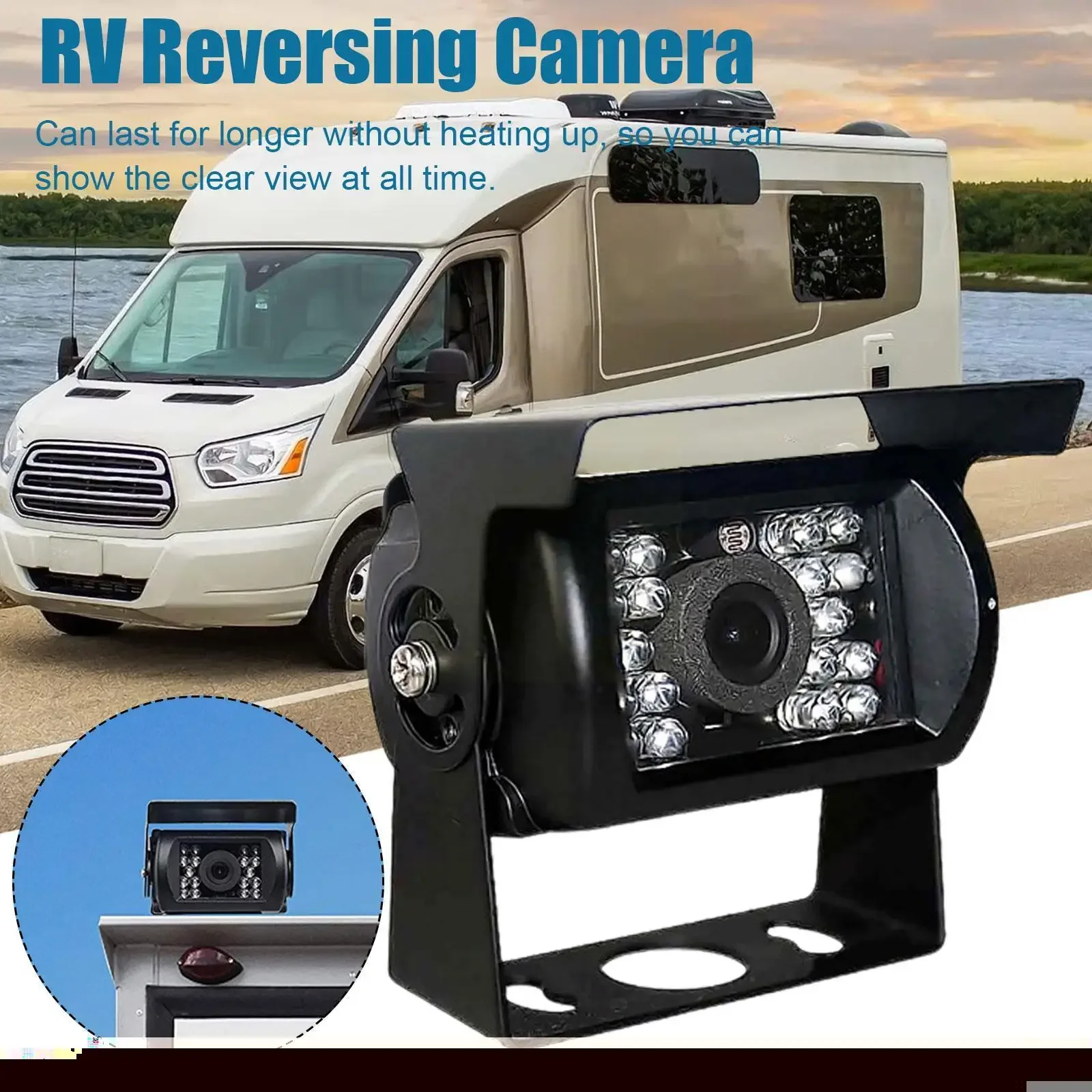 

12-24V Bus Infrared Backup Camera 4 Pin AHD Night Version Rear View Waterproof Reversing Camera for Caravan Truck