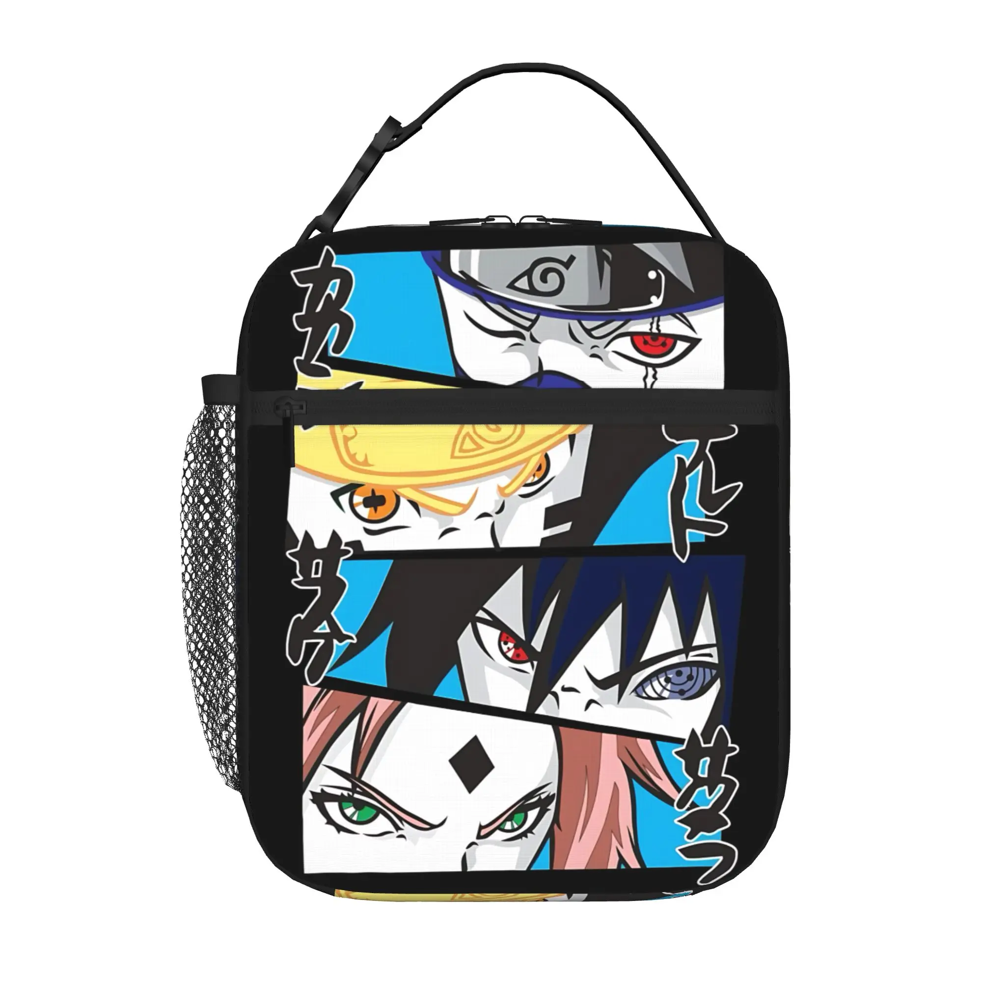 Naruto anime comic Insulated Lunch Bag Insulation Bento Pack Rice Bag  bolsa Student Bento Lunch Handbag Insulation