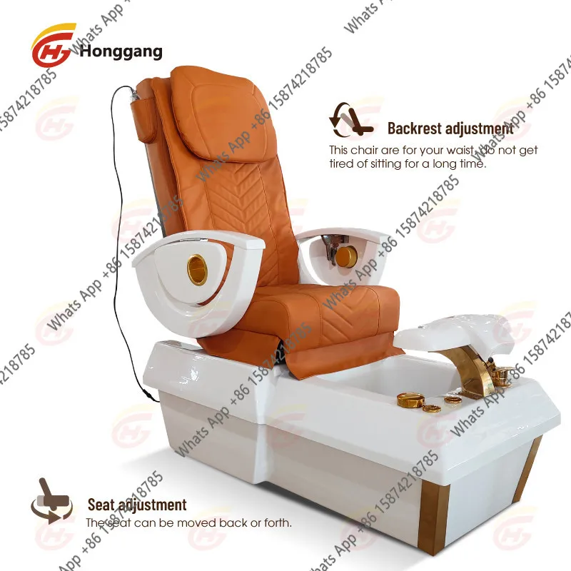 Electrically adjustable  sofa chair can lie down foot bath with basin foot wash chair massage  manicure pedicure stool beauty