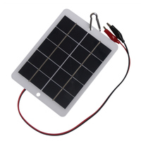 10W 5V Polycrystalline Solar Panel With Clip For Roads Landscape Lighting Parks Gardens 3.7-5V Battery Charging Solar Panel