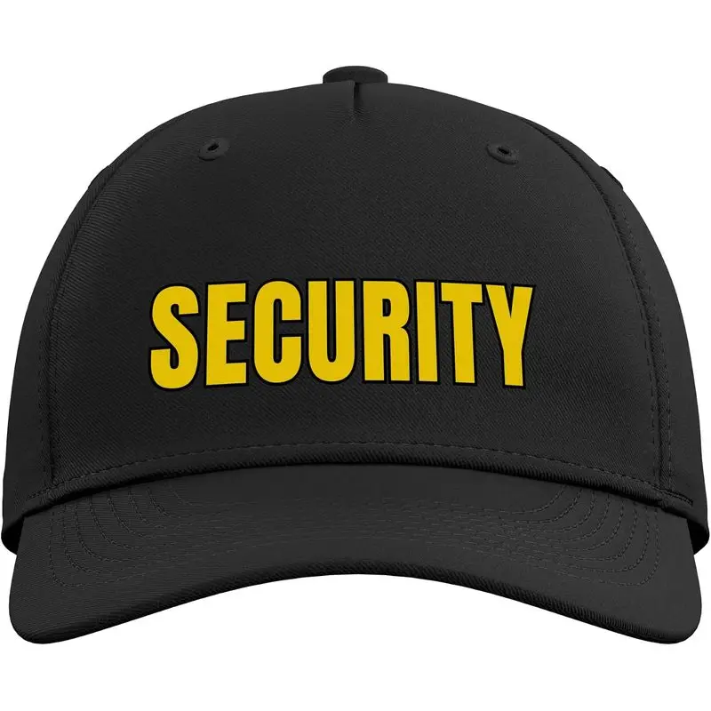 Security Design in Yellow Adjustable Baseball Hat